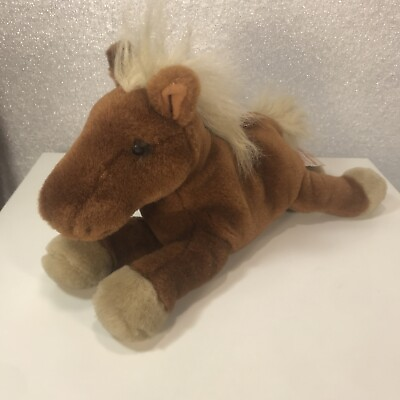 #ad Dakin Plush Horse ANNABELL 11quot; With Sound Brown Plush Stuffed Soft Toy Huggables $7.01