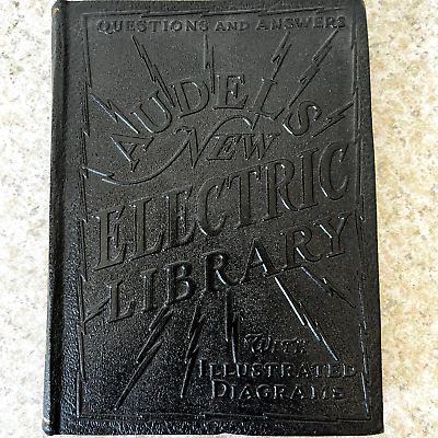 #ad Vintage Audel#x27;s New Electric Library Vol VI 6 Graham 1948 Black Leather Cover $12.00