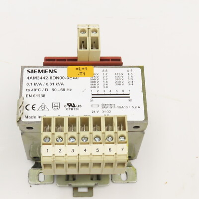 #ad Siemens 4AM3442 8DN00 0EA0 550 208V Primary 0.31kVa 24V Sec. Transformer $54.99