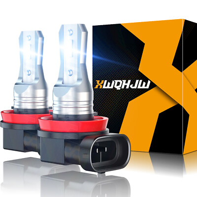 #ad 6000K H8 H9 H11 LED Fog Light Bulbs DRL Daytime Driving Lamp High Power Combo $24.99