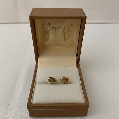 #ad Early Clogau Rose Gold Daffodil Earrings No Backs Vintage Box amp;Certificate GBP 199.00