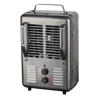 #ad KING Portable Electric Space Heater 120V Metal Forced Air Thermostat Control $52.99