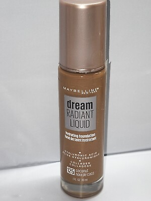 #ad Maybelline Dream Radiant Liquid Foundation Makeup 125 Coconut 1 oz $9.77
