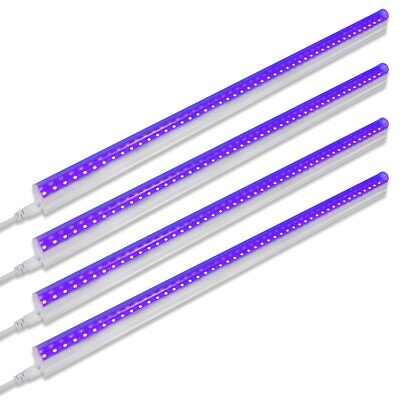 #ad Barrina UV LED Blacklight Bar 9W 2ft T5 Integrated Bulb Black Light Fixtur... $51.03