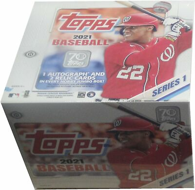 #ad ONE 2021 Topps 1 Jumbo Hobby Box 1 Autos 2 Relics From New Case Cardboard Legend $239.99