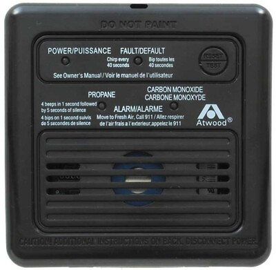 #ad 12 Volt Atwood 31011 Carbon Monoxide LP Gas Propane co2 Detector Alarm camper RV $49.95