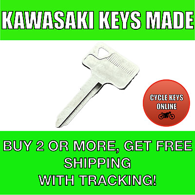 #ad Kawasaki Motorcycle keys Cut to Code replacement key for codes B223231 B232314 $10.49