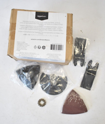 #ad Amazonbasics Metal amp; Wood Oscillating Multi Tool Quick Release Saw Blades 15PK $16.99