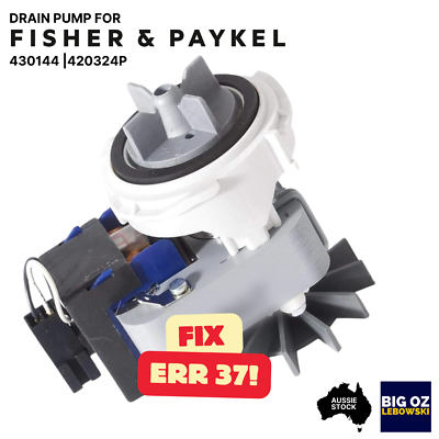 #ad DRAIN PUMP FOR FISHER amp; PAYKEL SMARTDRIVE GW603 WASHER FIX ERR 37 AU $59.95