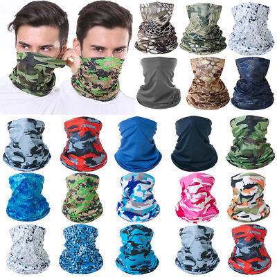 #ad Bandana Tube Scarf Wear Face Cover Mask Neck Gaiter Headband for Outdoor Sport} $3.41
