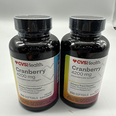 #ad Lot of 2 CVS Cranberry Bladder Function 500 mg 60 capsules Exp 2025 $19.00