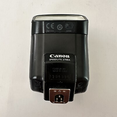 #ad Canon Speedlite 270Ex Shoe Mount Flash for Canon Cameras Accessories EUC $56.21