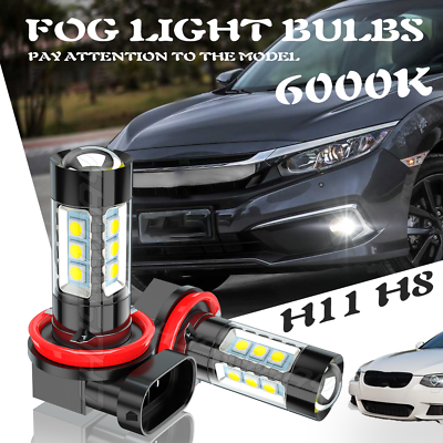 #ad LED Kit H11 6000K White Fog Light LED Driving Bulb for TOYOTA Tacoma 2012 2019 $19.99