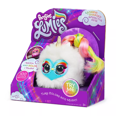 #ad Pomsies Lumies Rainbow Charged Interactive Pet Sparkle Rush New t25 $14.39