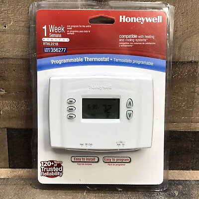 #ad Honeywell Digital 1 Week Programmable Thermostat RTHL221B *Sealed Unopened* $19.95