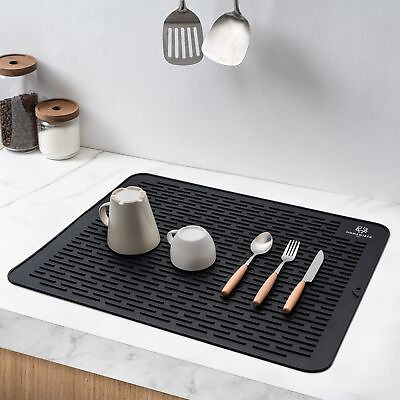 #ad Extra Large 23” x 18” Silicone Dish Drying Mat for Kitchen Counter Heat Resis... $44.21