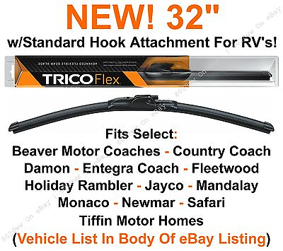 Trico Flex 32quot; Beam Wiper Fits Small Hook Arms on Select 2009 RV Coach 18 320 $22.88