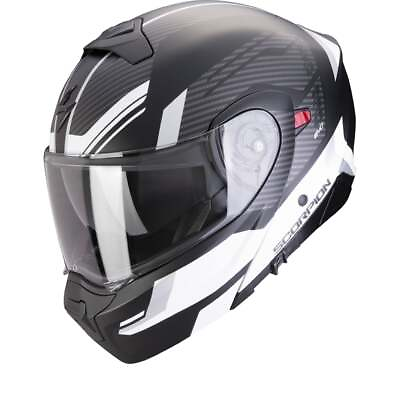 #ad Scorpion Exo 930 Evo Sikon Matt Black Silver White Modular Helmet New Fast... $211.19