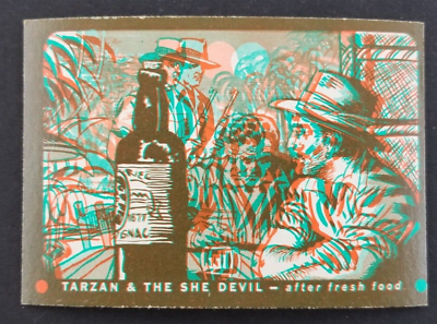 #ad Vintage 1953 Tarzan The She Devil 3D Topps Card #43 Minor Corner Wear $11.21