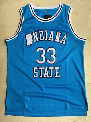 #ad #ad Retro Vintage Men#x27;s Basketball Jersey Bird Indiana State Jersey Stitched Blue $32.39