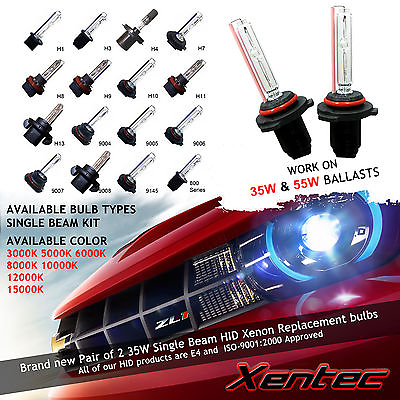 #ad Two Xentec 35W 55W HID Xenon Light Kit REPLACEMENT BULBS H1 H3 H4 H7 9006 5202 $15.72