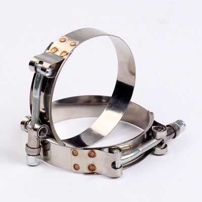 #ad 2 x 2.75quot; Stainless Steel T Bolt Clamp Turbo Intake 2 3 4quot; Silicone Hose Clamp $6.40