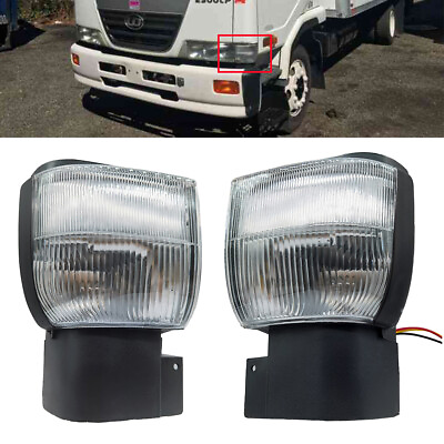 #ad 2X Turn Signal Driver Passenger Side Corner Lights For Nissan UD 2300 2600 3300 $65.00