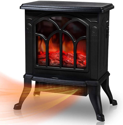 #ad Electric Fireplace Heater Stove Heater with 3D Realistic Flame Effect 1500W $113.99