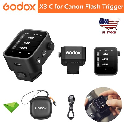 #ad US Godox X3 TTL HSS Touch Screen Trigger Transmitter for Canon Cameras $89.00