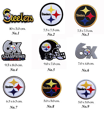 #ad Pittsburgh Steelers Football Embroidered Patch Iron on Or Sewing on Decorate $2.59