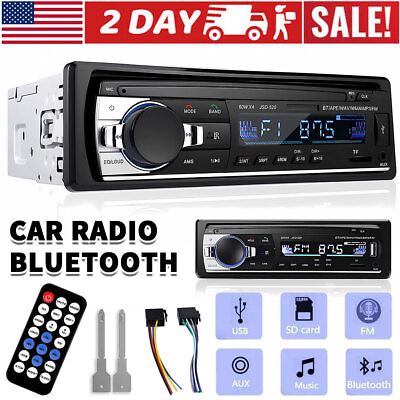 Car MP3 player bluetooth Stereo Audio Radio In Dash FM Aux Input Receiver SD USB $15.95