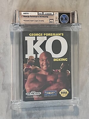 #ad George Foreman#x27;s KO Boxing Sega Genesis 8.5 A WATA Sealed New Rated Sealed $799.99
