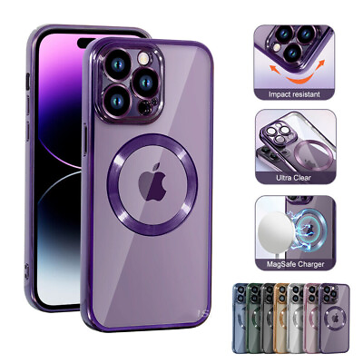 #ad Case For Apple iPhone 15 14 13 12 11 Pro Max Magnetic Silicone Cover Shockproof $3.99
