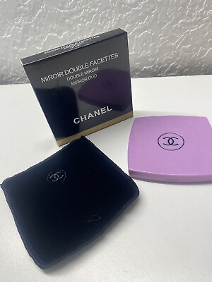 #ad Authentic Chanel Mirror Duo Compact Double Facette Ballerina Lilac U.S Seller $31.99
