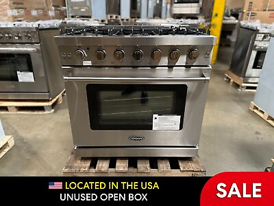 #ad #ad 36 in. Gas Range 6 Burners Stainless Steel OPEN BOX COSMETIC IMPERFECTIONS $1079.99