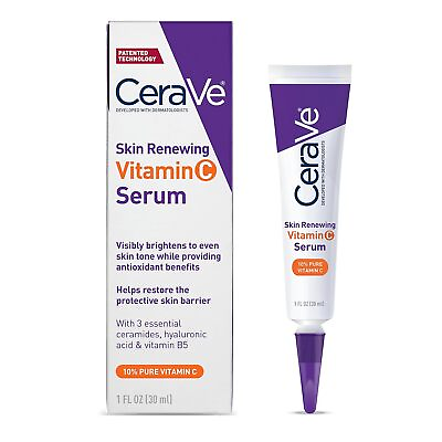 #ad CeraVe Skin Renewing Vitamin C Serum with Hyaluronic Acid 1 FL OZ 30 ml $12.99