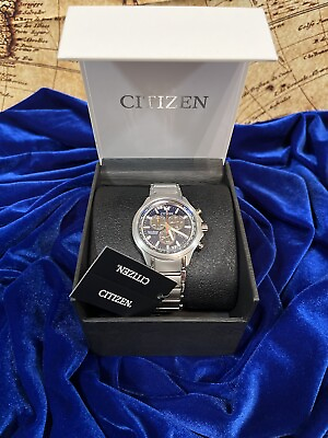 #ad Citizen Men’s Eco Drive Weekender Chronograph Watch Blue Dial: Brand New $150.00