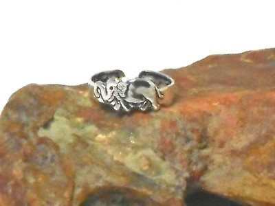 #ad Adjustable Elephant TOE RING Sterling Silver 925 Gift Boxed $14.99
