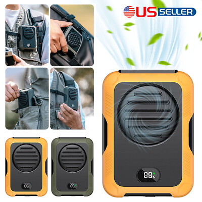 #ad New Portable Mini Power Bank Fan Cooling Fan Hanging Portable Waist Clip on Fan $14.99