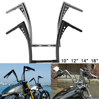 #ad 10quot; 12quot; 14quot; 18quot; Ape Hangers Handlebar For Harley Sportster XL Softail Dyna $115.99