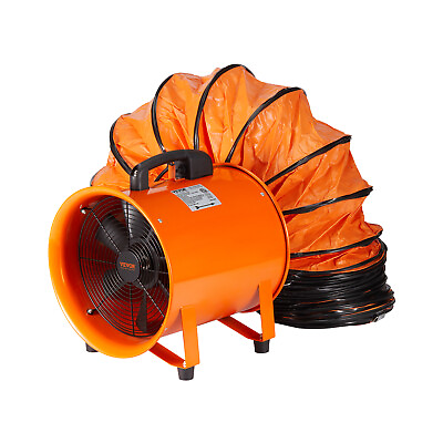 #ad VEVOR 12quot; Portable Extractor Fan Blower 10m Duct Hose Ventilator Industrial $131.99