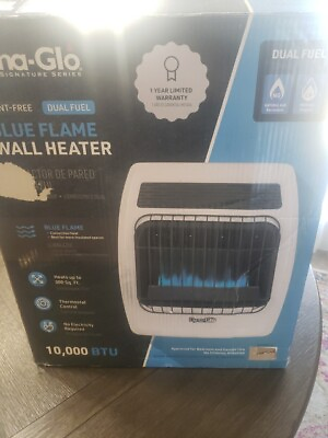 #ad Dyna Glo Signature Series Blue Flame Dual Fuel Vent Free Wall Heater 10000 BTU $109.99