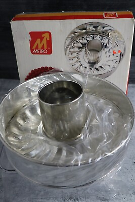 #ad Vtg Metro 3 Piece Springform Pan amp; Mold Aluminum Baking Set Tube Bundt Pan 1984 $8.75