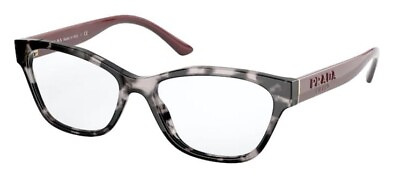 #ad Prada VPR 03W Black Havana Cat Eye Plastic Eyeglasses Frame 53 16 140 Italy M. $147.60