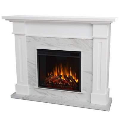 #ad Real Flame Kipling Electric Fireplace in White Marble $757.72