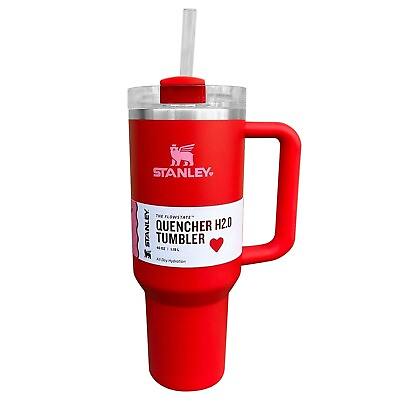 Hot Red 40oz. FlowState Tumbler Quencher H2.0 Vacuum Insulated 6 Colors US Ship $39.68