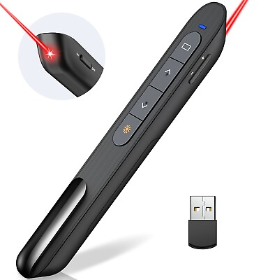 #ad Power point Presentation Remote Control Wireless USB PPT Presenter Laser Pointer $14.23