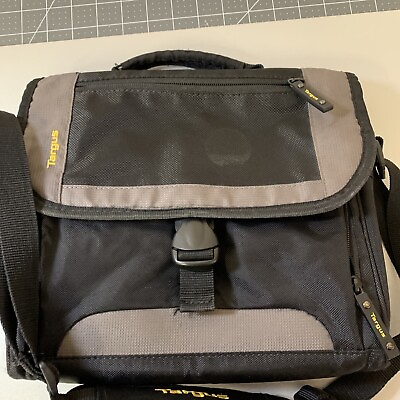 #ad Targus Black Gray Laptop Tablet Shoulder Carrying Case Multi Pockets $19.99