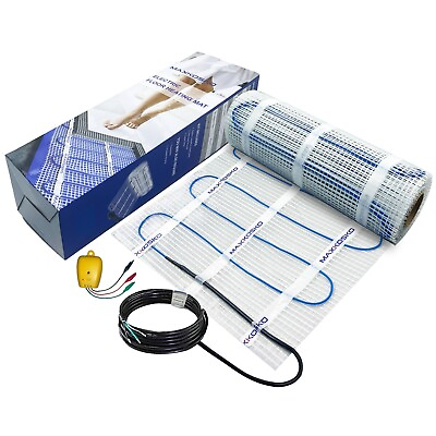 #ad MAXKOSKO Electric Floor Heat Mat Kit 120V Underfloor Radiant Heating System $92.99