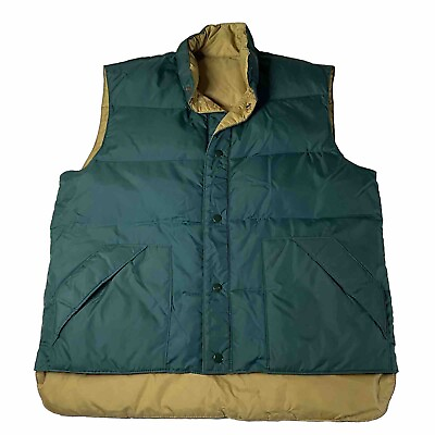 #ad Duck Down Puffer Unisex Vest Filled Reversible Down Fills Brand Size Medium M $44.95